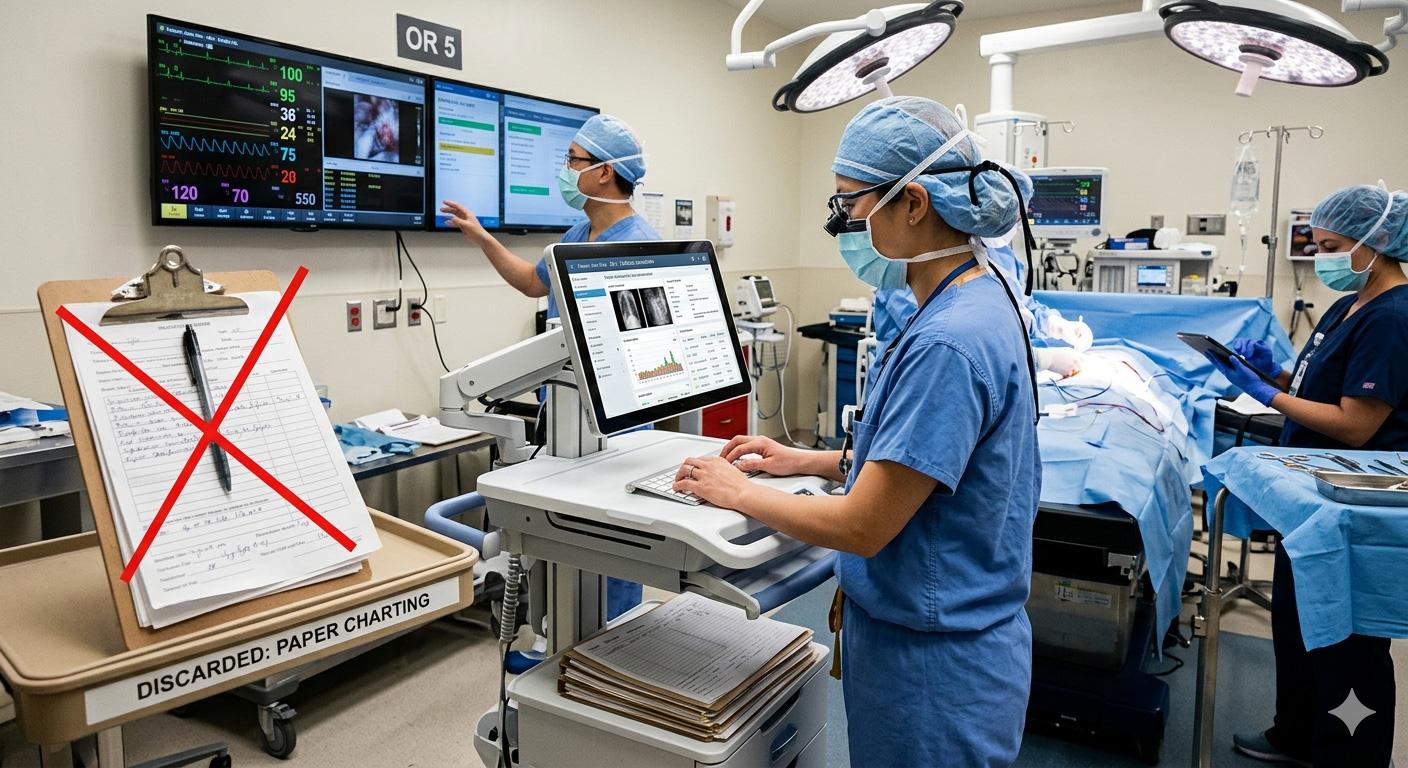 Beyond the Clip Board: Why Modern Surgical Units are Going Paperless