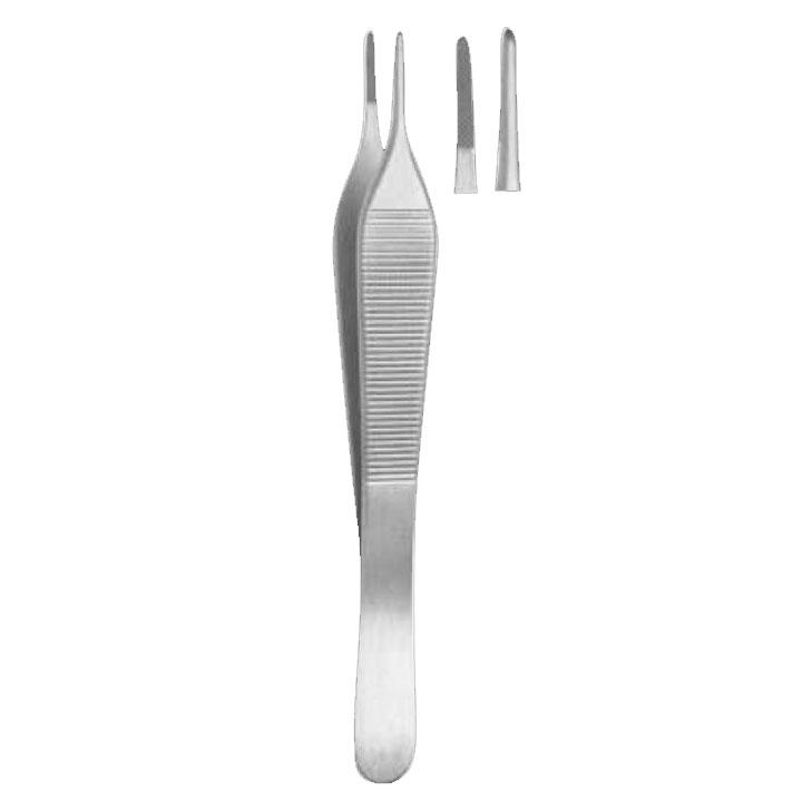 Adson Carbide Tipped Tissue Forceps Serrated Carbide Tips 12cm