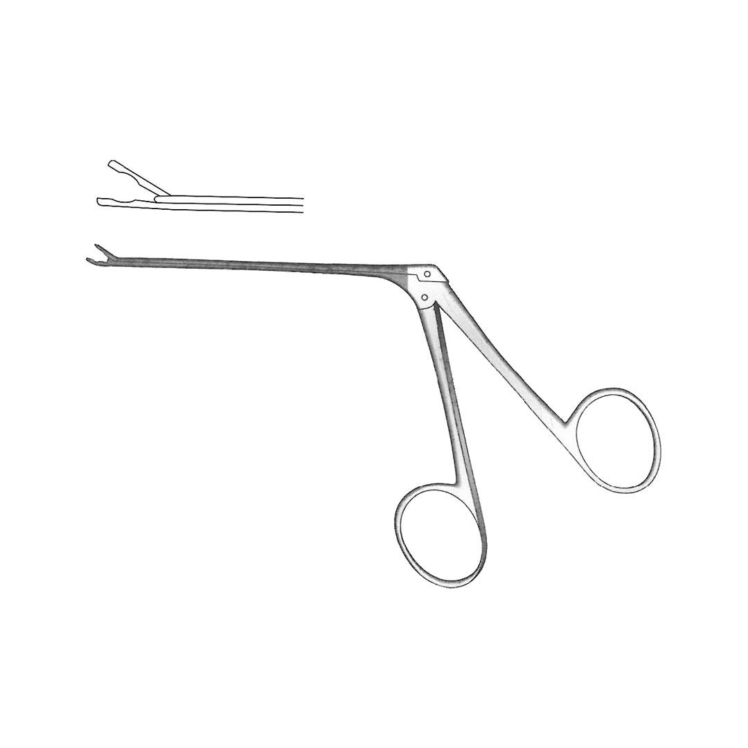 ALLIGATOR FORCEPS MICRO CUP SHAPED EAR FORCEPS Delicate Gold Ring Tip  Downward