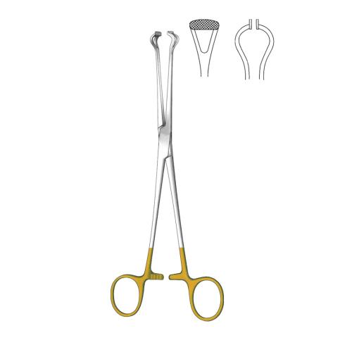 BABCOCK TISSUE AND ORGAN HOLDING FORCEPS Straight Normal profile TC GOLD
