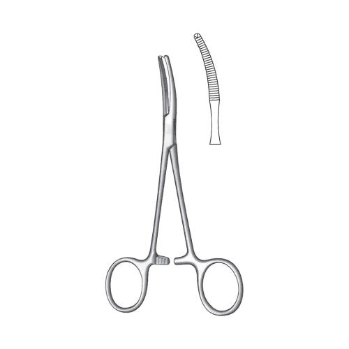 BABY-MIKULICZ GALL DUCT PERITONEAL CLAMP FORCEPS CURVED