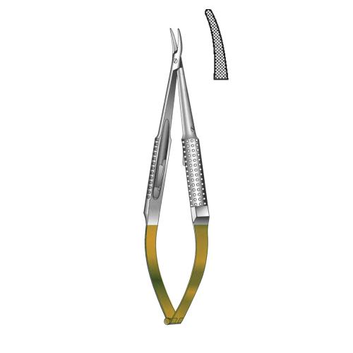 BARRAQUER NEEDLE HOLDERS TC GOLD 