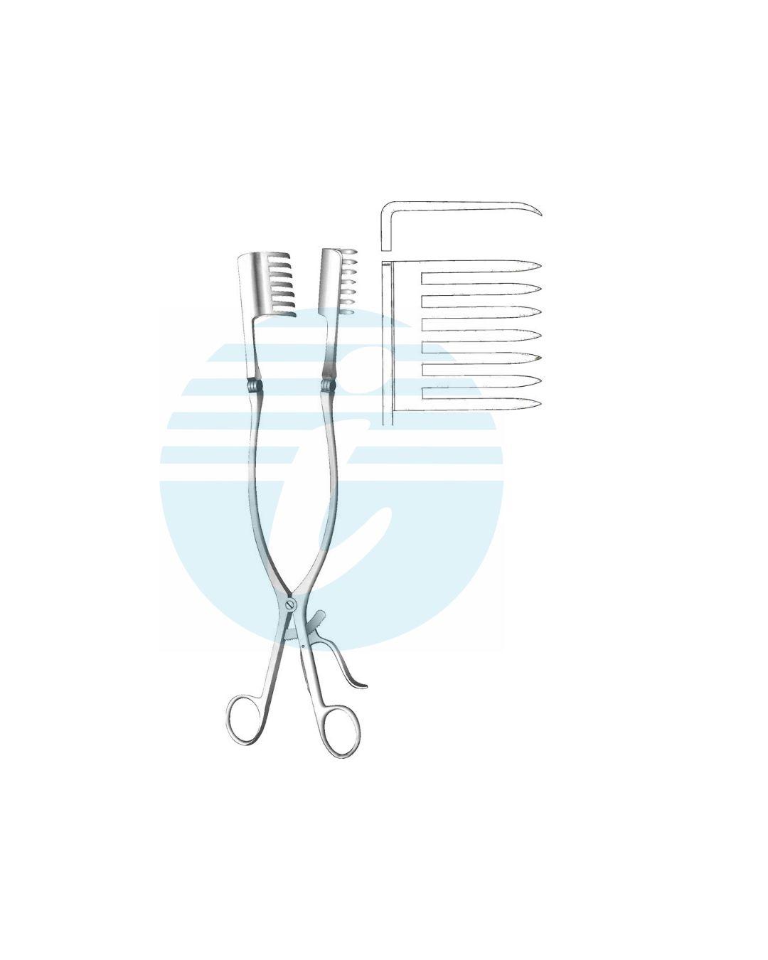 BECKMANN-EATON Wound Spreaders Self-retaining7:7 Teeth