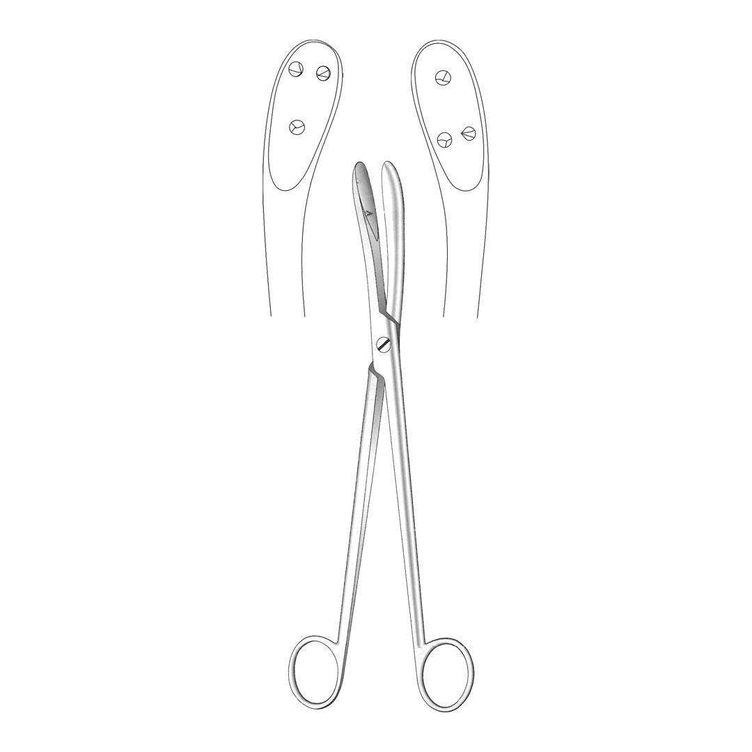 BOER OBSTETRICAL FORCEPS HOOK & SCISSORS Craniotomy forceps