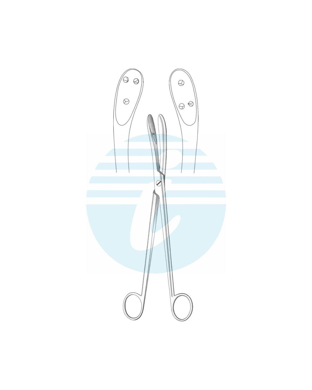 BOER OBSTETRICAL FORCEPS HOOK & SCISSORS Craniotomy forceps