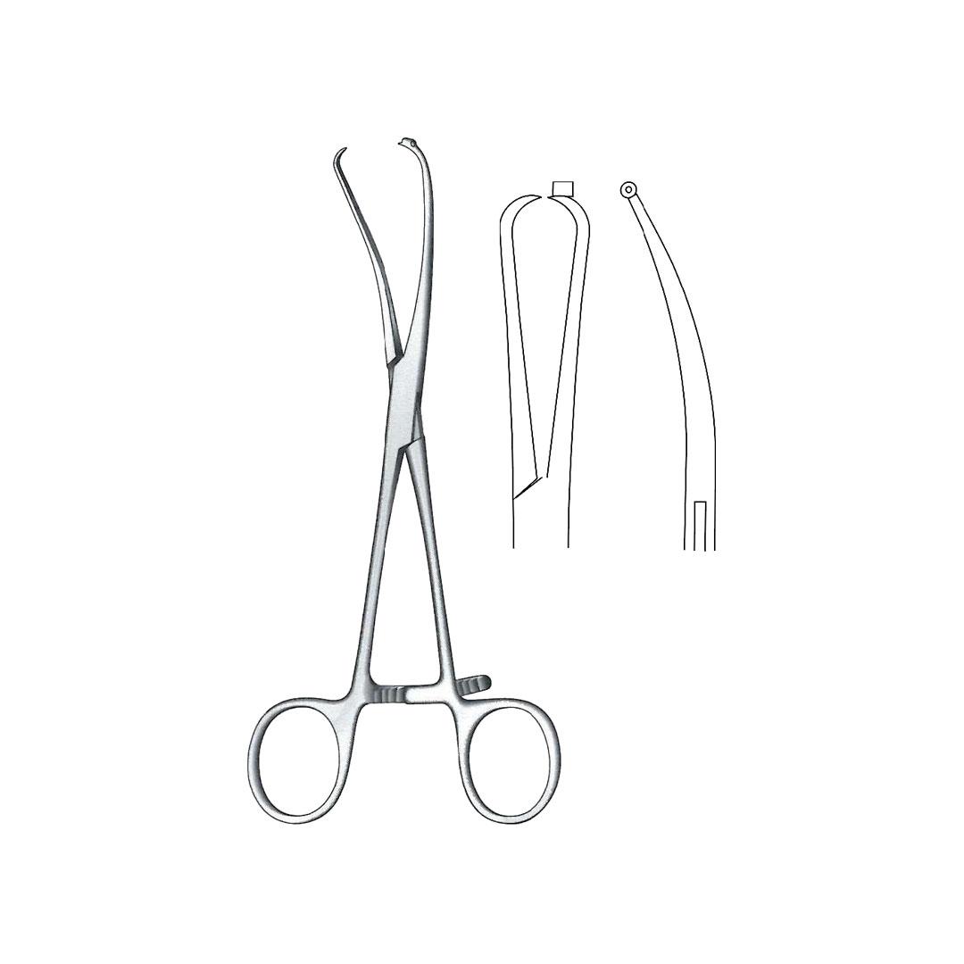 BONE HOLDING & REDUCTION FORCEPS Bone holding forceps Curved with 1.1 mm k-wire guide