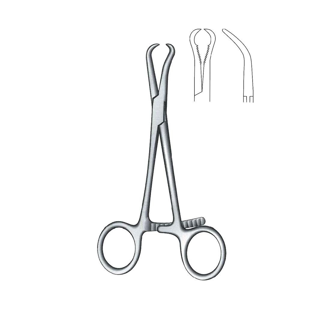 BONE HOLDING & REDUCTION FORCEPS Bone holding forceps Serrated with pointed tips Curved