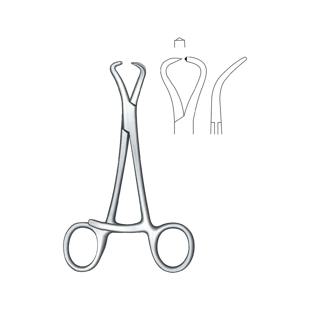 BONE HOLDING AND REDUCTION FORCEPS Curved
