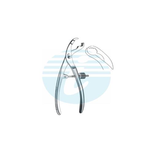 BONE HOLDING FORCEPS With thread fixation  Reverse jaws