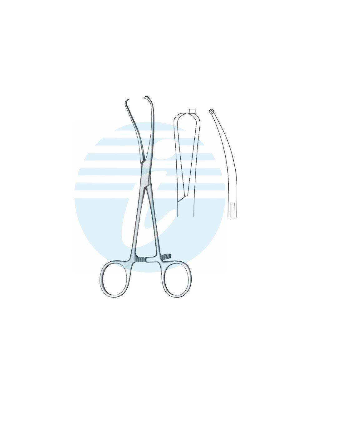BONE HOLDING & REDUCTION FORCEPS Bone holding forceps Curved with 1.1 mm k-wire guide