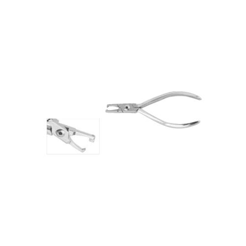 Bracket removing pliers with plastic tip