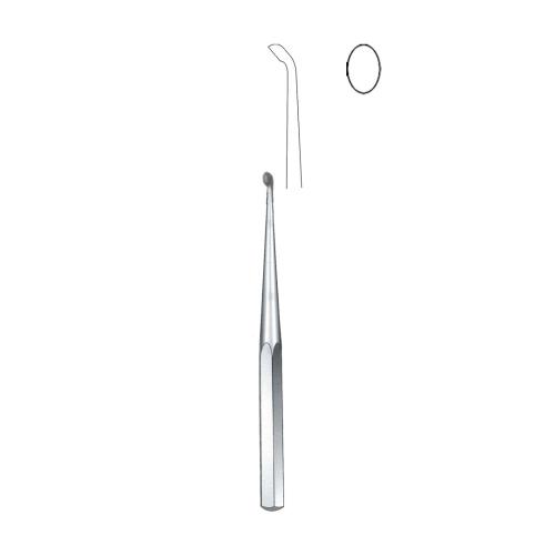 BRUN BONE CURETTES Angled 45° With Solid hexagonal handle