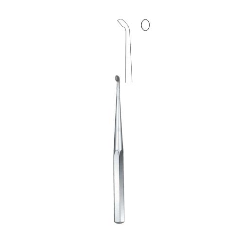 BRUN BONE CURETTES Angled 45° With Solid hexagonal handle