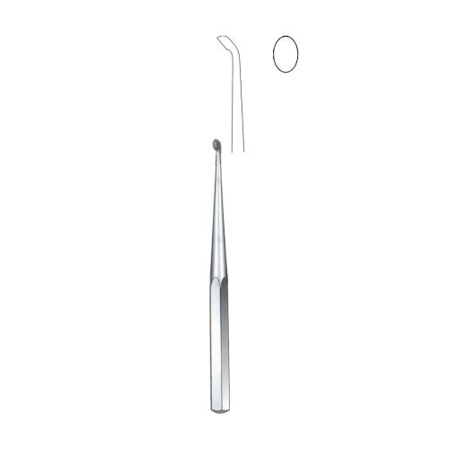 BRUN BONE CURETTES Straight With Solid hexagonal handle