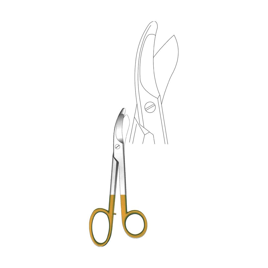 BRUNS Orthopedic BANDAGE SCISSORS Open Shanks with Pin
