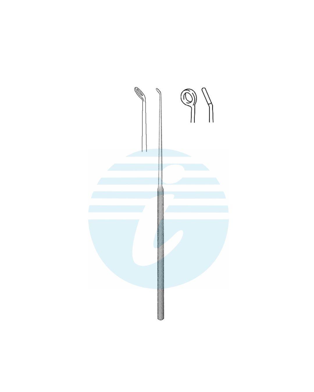 BUCK EAR CURETTES,Blunt  Round handle