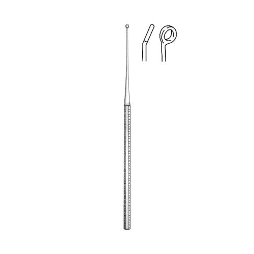 BUCK EAR CURETTES Blunt  Round handle