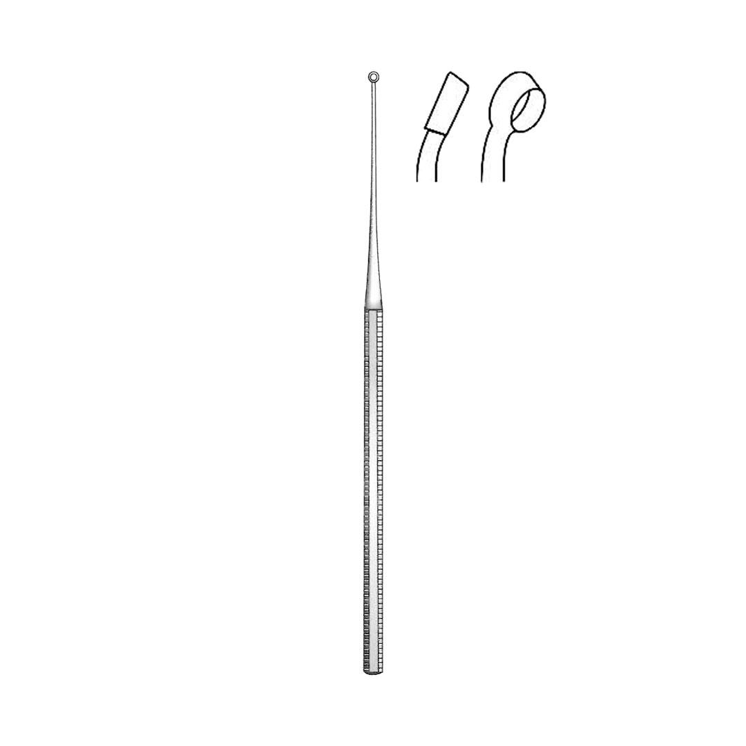 BUCK EAR CURETTES Blunt  Round handle