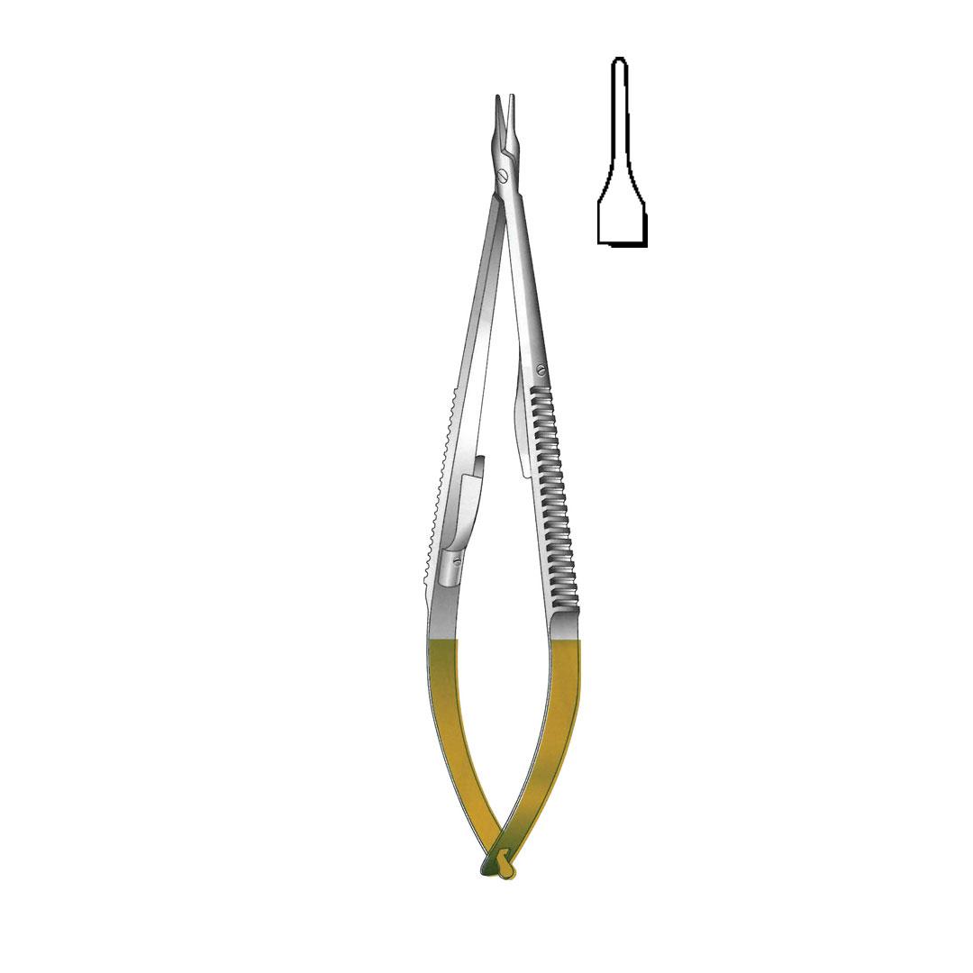 CASTROVIEJO NEEDLE HOLDERS TC GOLD Extra delicate with lock