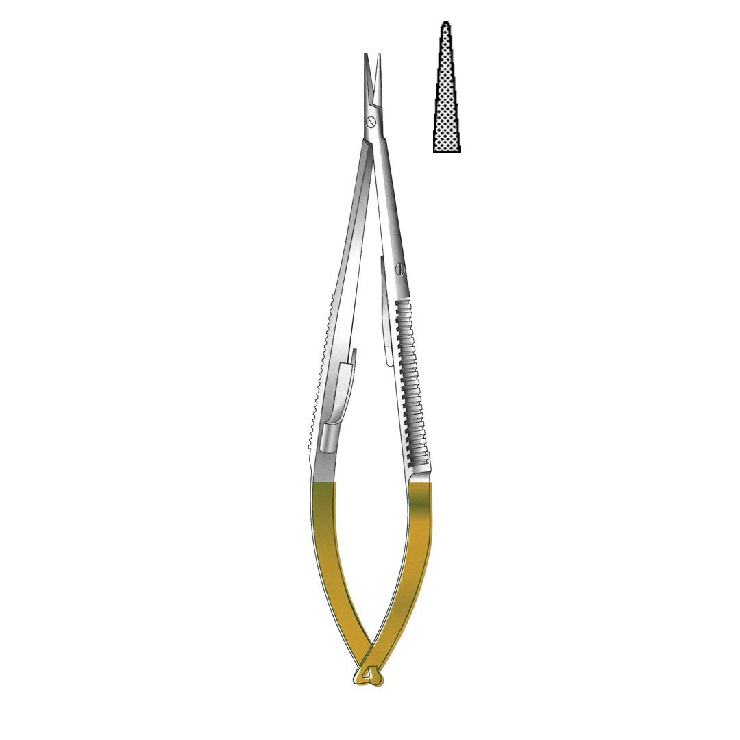 CASTROVIEJO NEEDLE HOLDERS TC GOLD Micro profile With lock