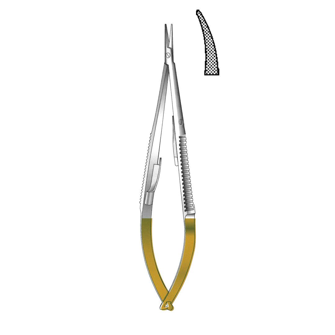 CASTROVIEJO NEEDLE HOLDERS TC GOLD Micro profile With lock