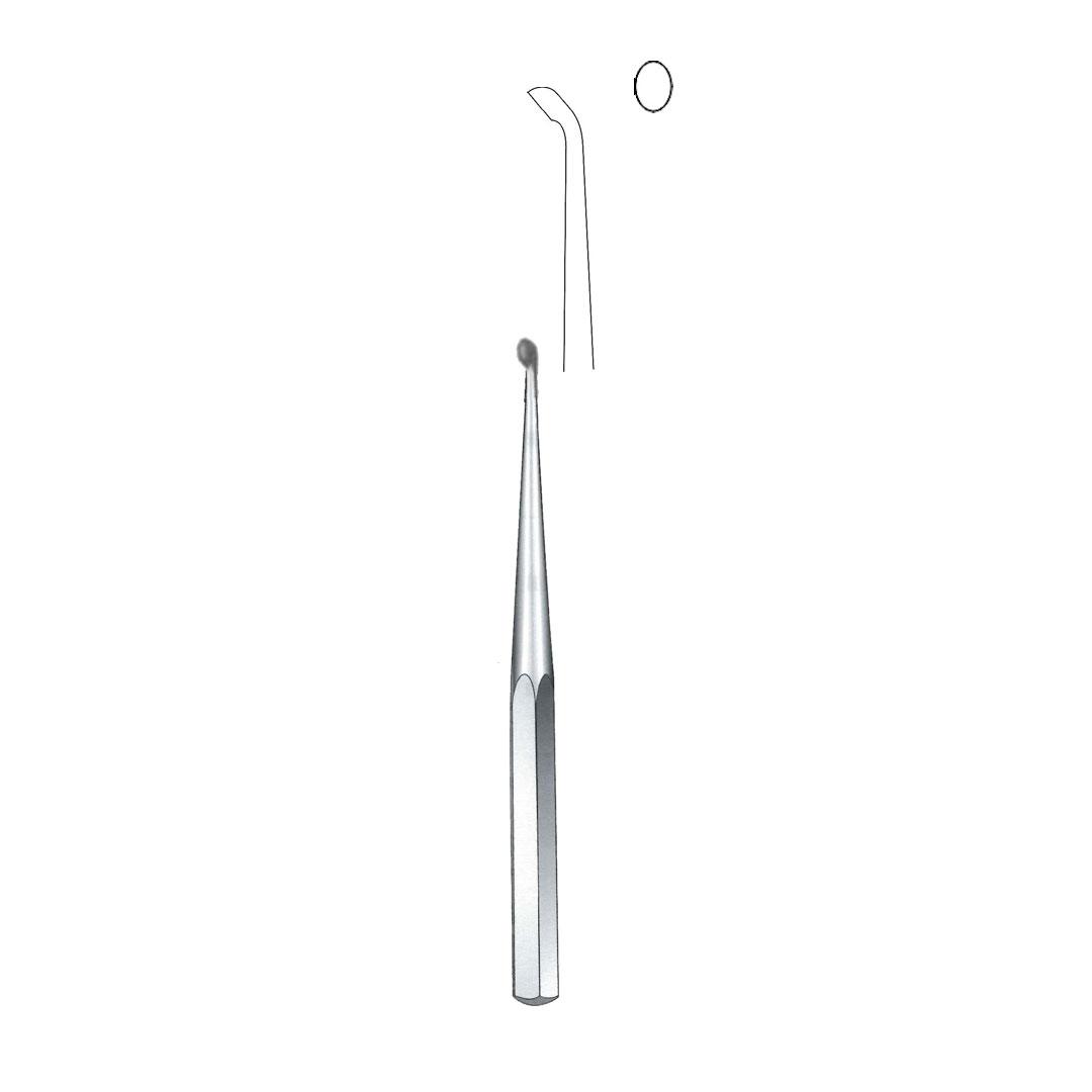 COBB BONE CURETTES Knurled handle Stainless steel Angled 45°