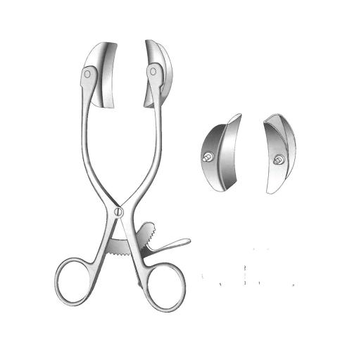 COLLIN BABY Abdominal Retractors with 2 lateral blades18 x 40 mm& 27x 40 mm