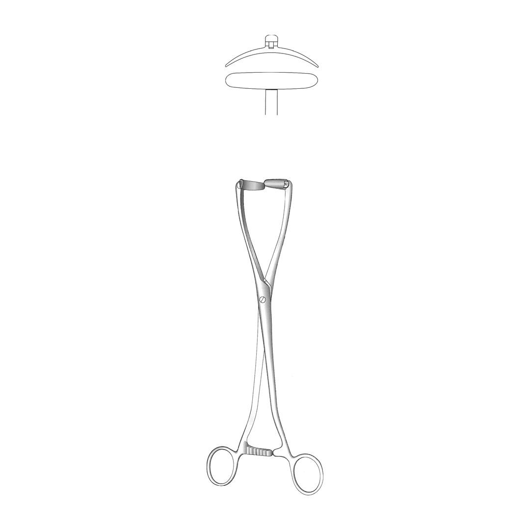 COLLIN UTERINE ELEVATING FORCEPS