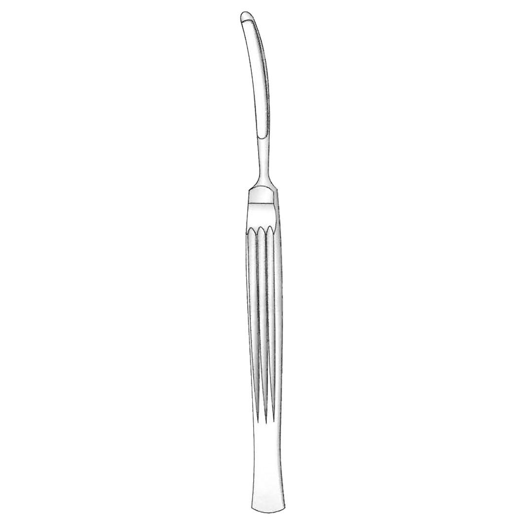 CONVERSE RHINOPLASTIC AND NASAL KNIVES Curved blade with button end bistouri
