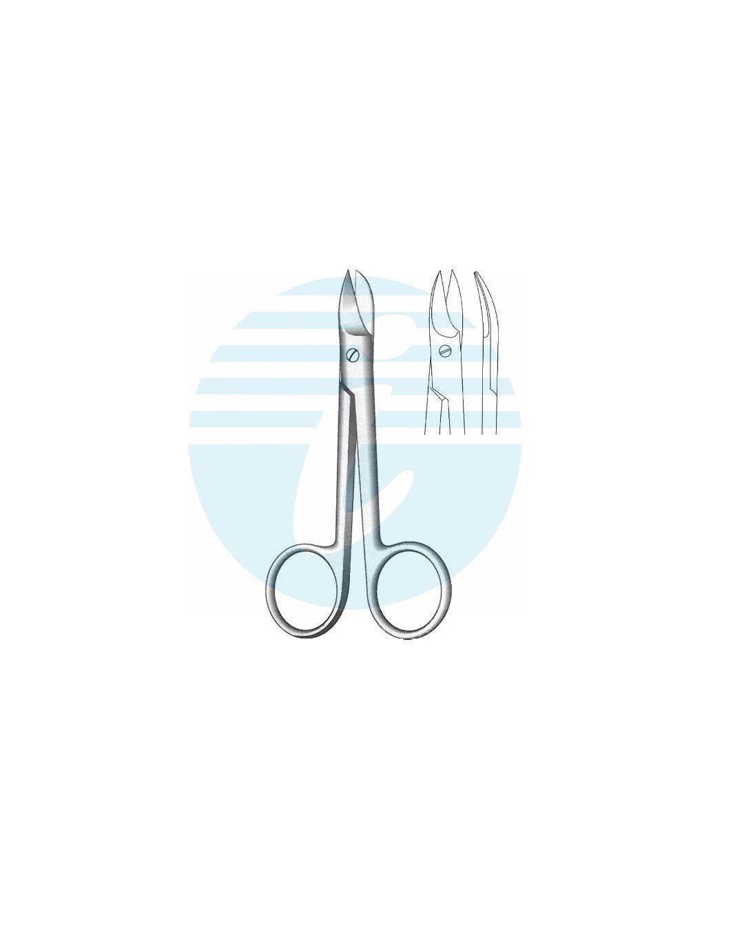 CROWN-BEEBEE OPERATING GUM & LIGATURE SCISSORS CURVED
