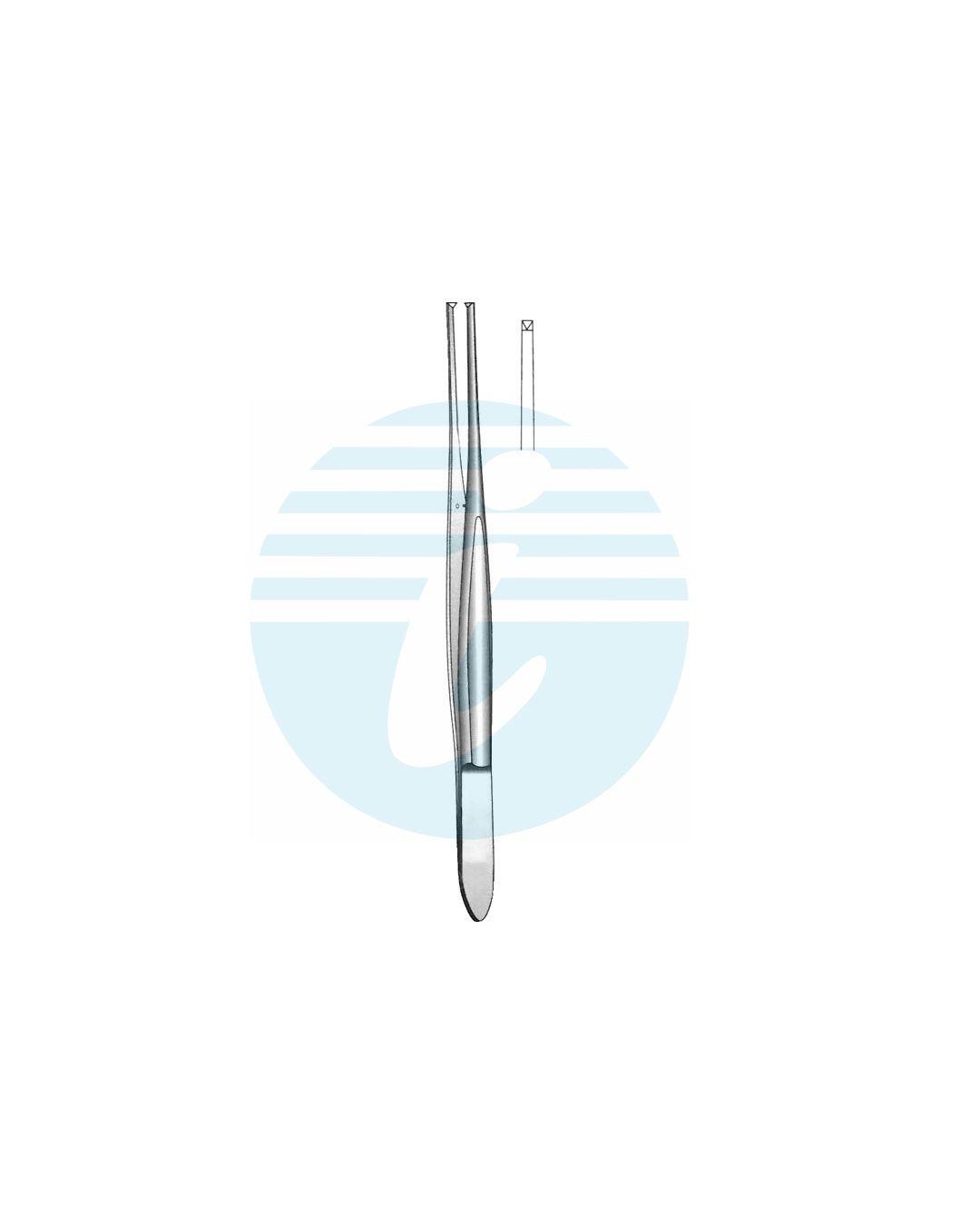 CUSHING DISSECTING AND TISSUE FORCEPS 1:2 Teeth Curved