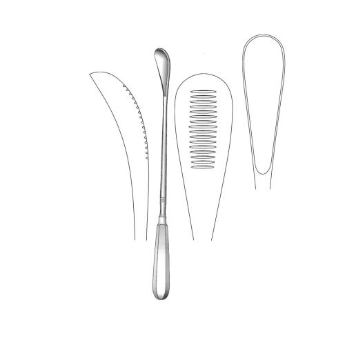 CUZZI OVUM CURETTES ABORTION SCOOPS Toothed back