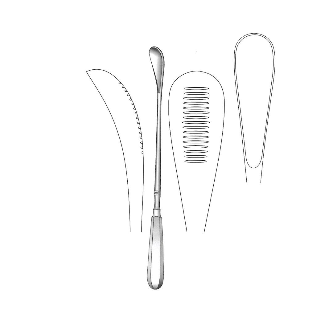 CUZZI OVUM CURETTES ABORTION SCOOPS Toothed back