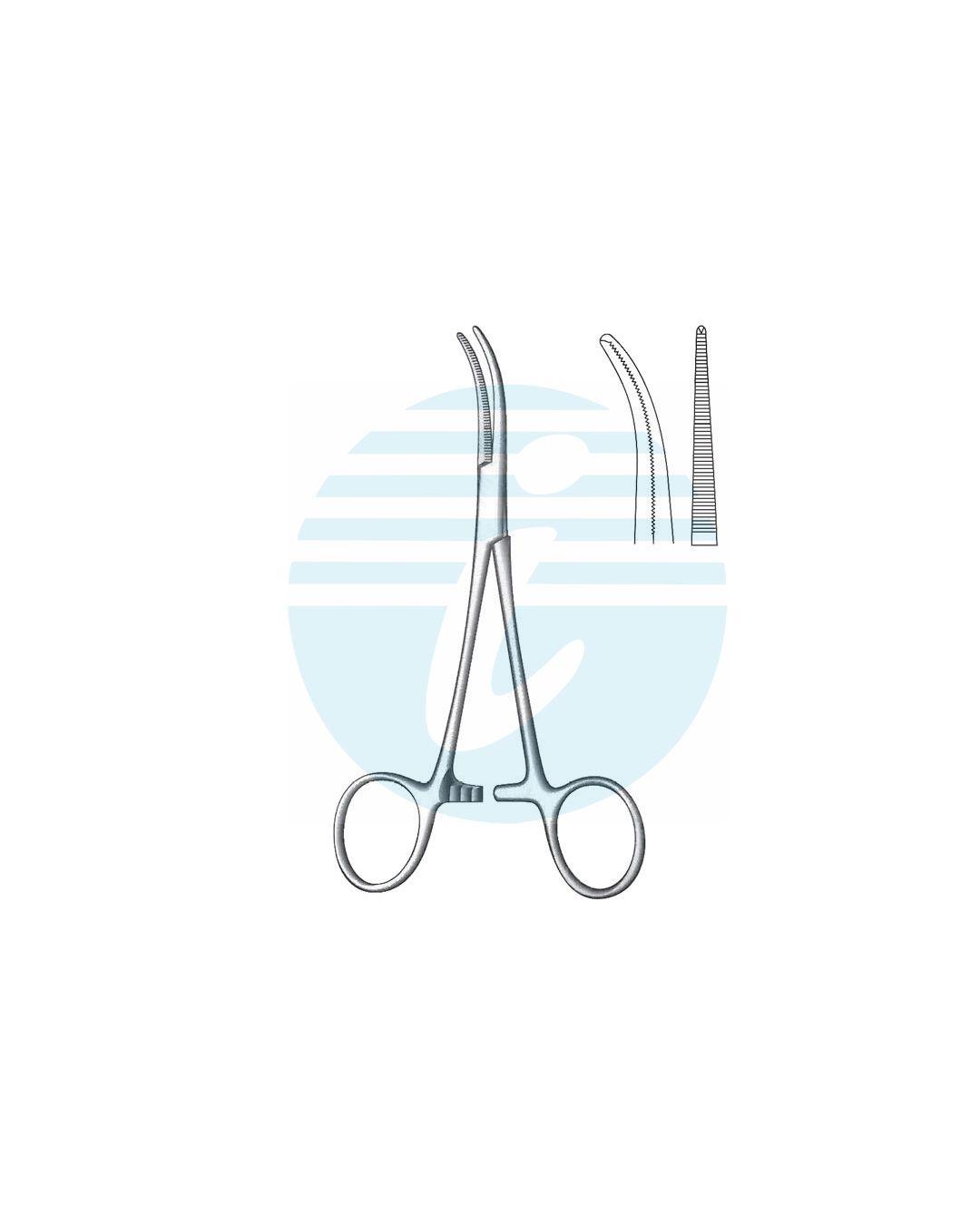 DANDY ARTERY FORCEPS Curved side ways 1:2 Teeth