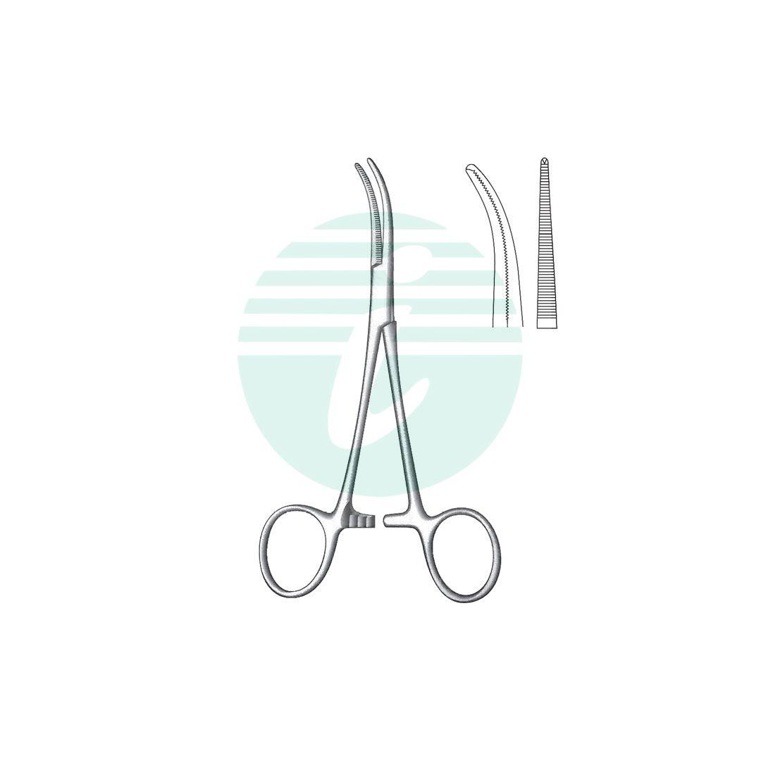 DANDY ARTERY FORCEPS Curved side ways 1:2 Teeth