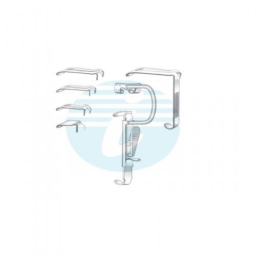 DAVIS BOYLE ORAL INSTRUMENTS Complete set with frame & 5 blade
