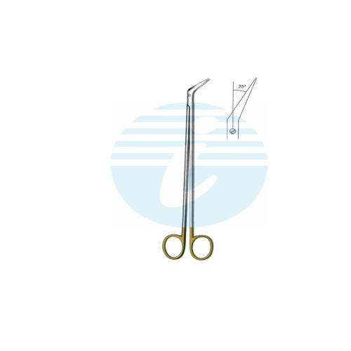 DE BAKEY POTSS-SMITH SCISSORS WITH TUNGSTEN CARBIDE INSERTS 25°