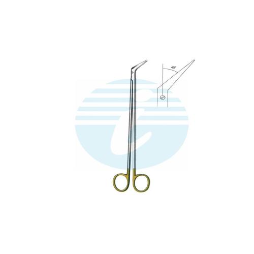 DE BAKEY POTSS-SMITH SCISSORS WITH TUNGSTEN CARBIDE INSERTS 45°