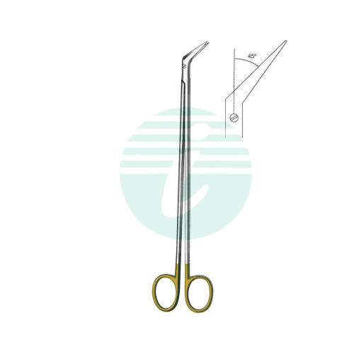 DE BAKEY POTSS-SMITH SCISSORS WITH TUNGSTEN CARBIDE INSERTS 45°