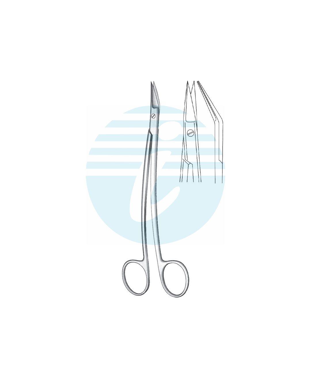 DEAN TONSIL AND NASAL SCISSORS Serrated