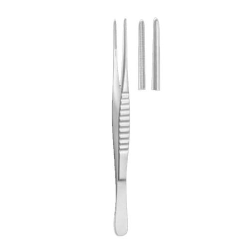 Debakey Atraumatic Tissue Forceps Straight Serrated Teeth 16cm