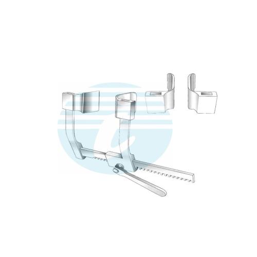 DEBAKEYR IB RETRACTORS Set of one retractor & three blades