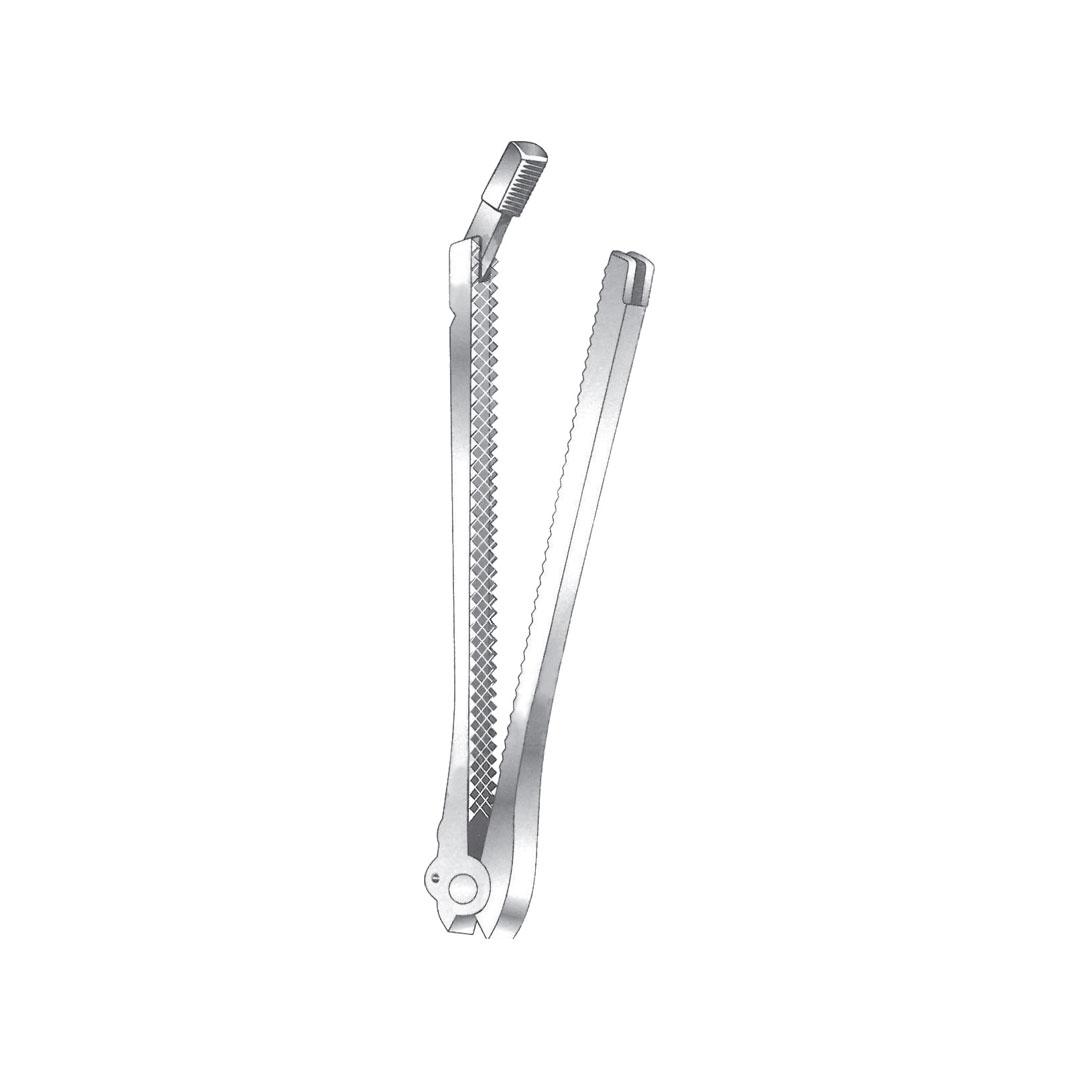 DEMARTEL-WOLFSON,INTESTINAL AND ANASTOMOSIS CLAMP FORCEPs clamp with long grip