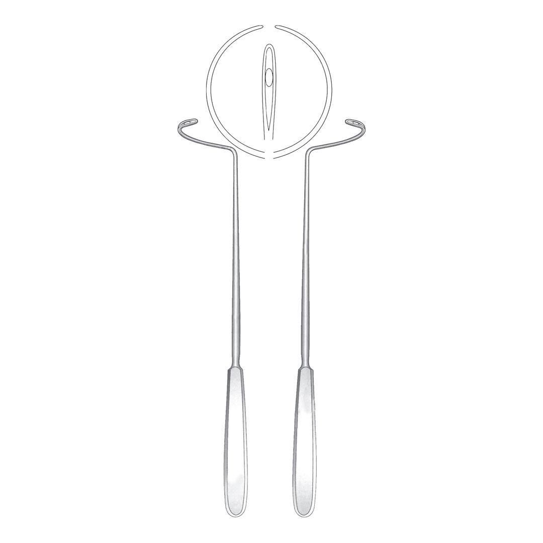 DESCHAMPS LIGATURE NEEDLES Curved Blunt