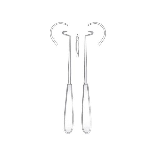 DESCHAMPS LIGATURE NEEDLES Curved sharp