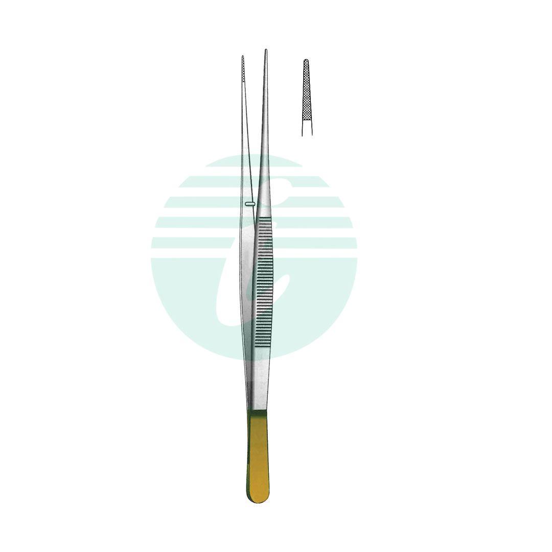 DISSECTING FORCEPS TC GOLD
