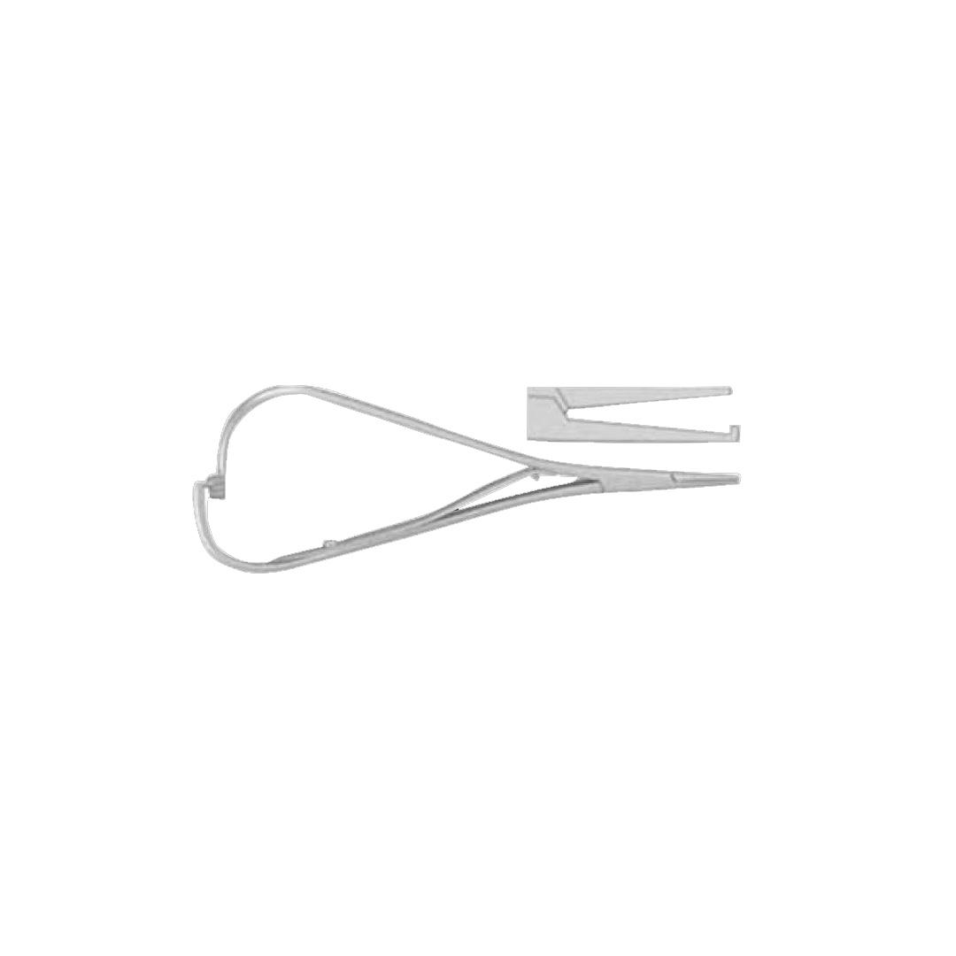 Elastomeric ligature placing forceps with groove Falcon 140mm