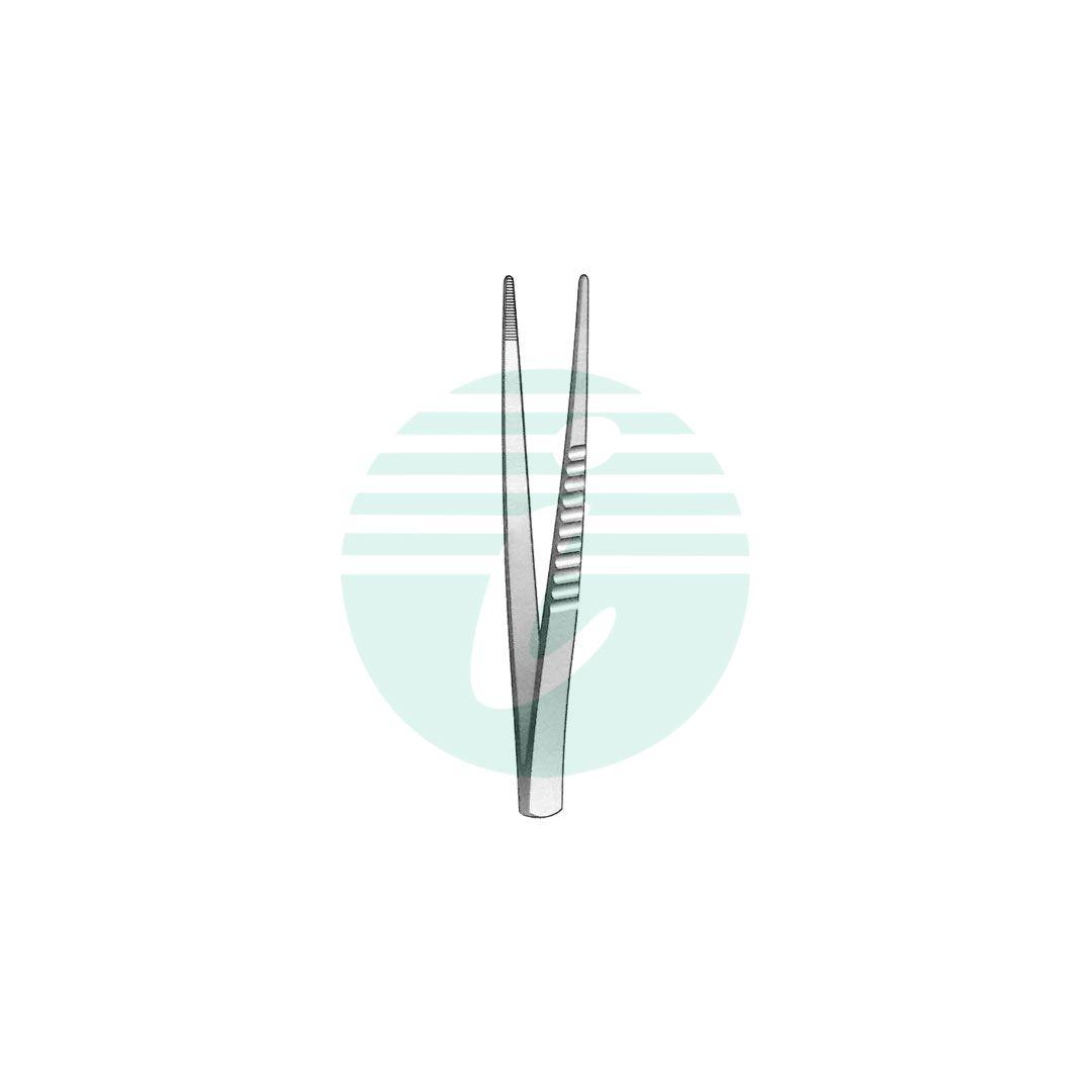ENGLISH DRESSING AND TISSUE FORCEPS B/end