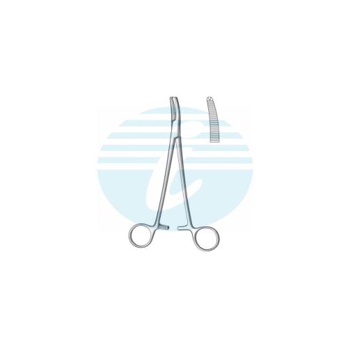 FAURE HYSTERECTOMY & VAGINAL CLAMPS FORCEPS 1:2 Teeth CURVED