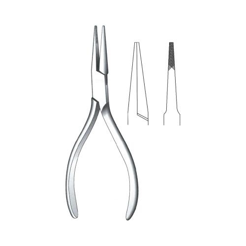FLAT NOSE & WIRE CUTTING & TWISTING PLIERS Flat nose plier tip for cerciarge wire Delicate